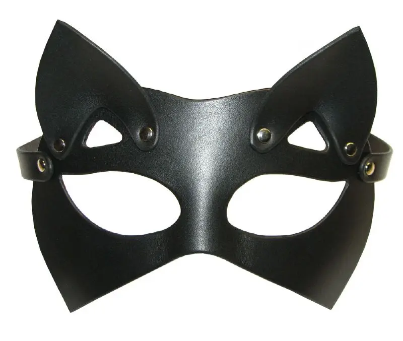 Maska kožená kočka černá. Cena 1100 Kč